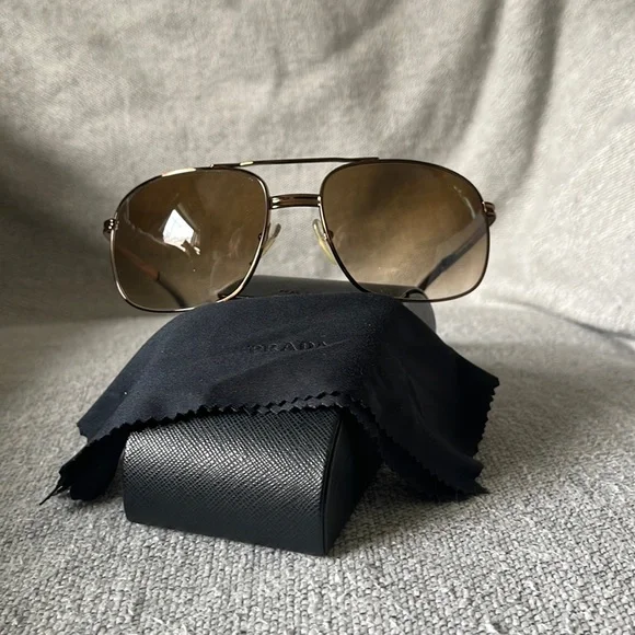 Prada Sunglasses, worn once Prada Sunglasses Worn once, excellent condition!... | Depop main image 3